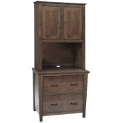 Woodland Shaker Lateral File With Hutch