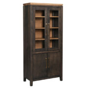 River Falls Bookcase with Glass Doors