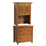 Coventry Mission Lateral File Cabinet With Hutch