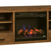 Brush Creek TV Stand with Fireplace