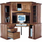 Heirwood 6 Piece Deluxe Corner Computer Center - Image 2