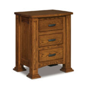 Lexington 3 Drawer Nightstand