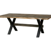 Live Edge Rough Sawn Table With El Dorado Base
