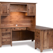 Dover L Desk With Hutch