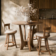 24" Turnstone Swivel With Back And Fabric Seat - Image 2