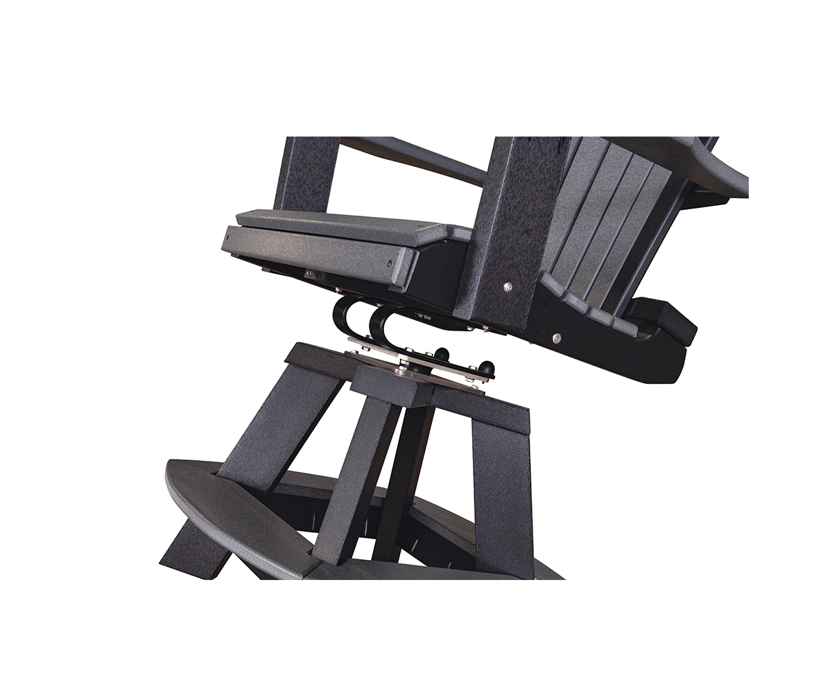 Round Adirondack Counter Height Swivel Chair - Image 2