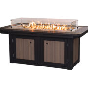 Rectangular Fire Pit Table - 25"H