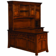 Bridgefort Mission Corner Desk With Hutch - 76"W - Image 2