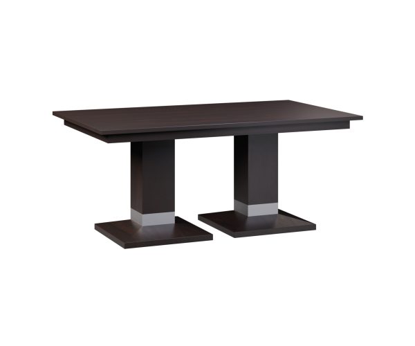 Alcoe Square Double Pedestal Table