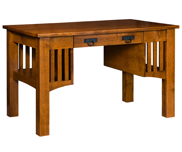 Mission Bookcase Writing Desk