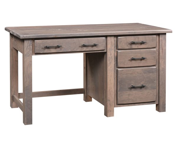 Barn Floor Single Pedestal Desk
