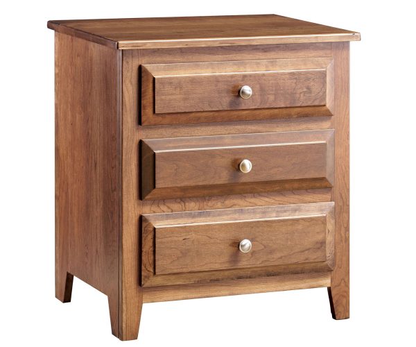 Traditional 3 Drawer Nightstand