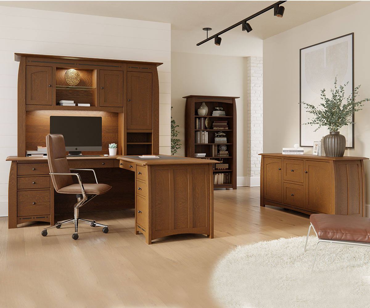 Boulder Creek Lateral File Cabinet with Hutch - Image 3