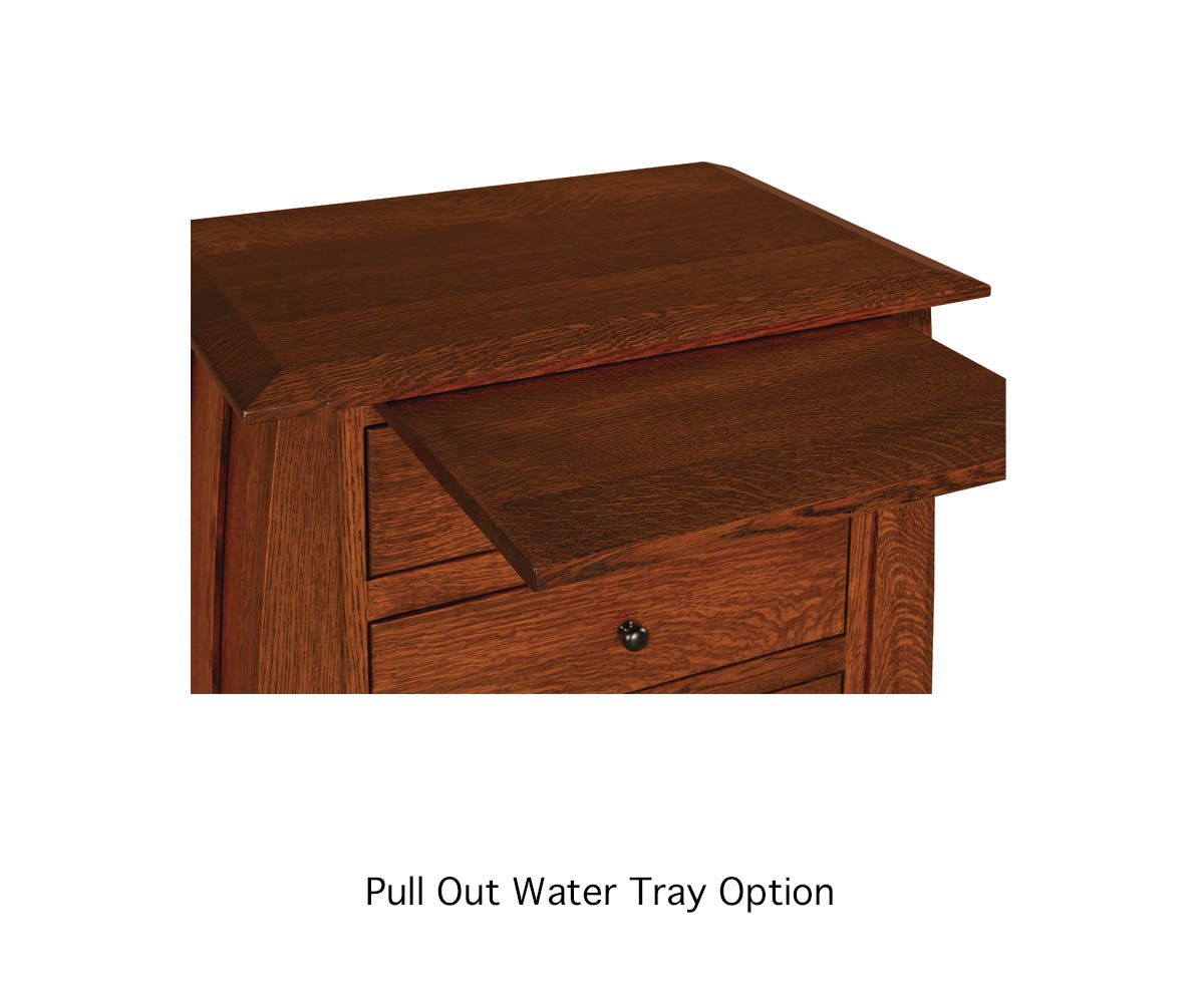 Ironwood 3 Drawer Nightstand - Image 4