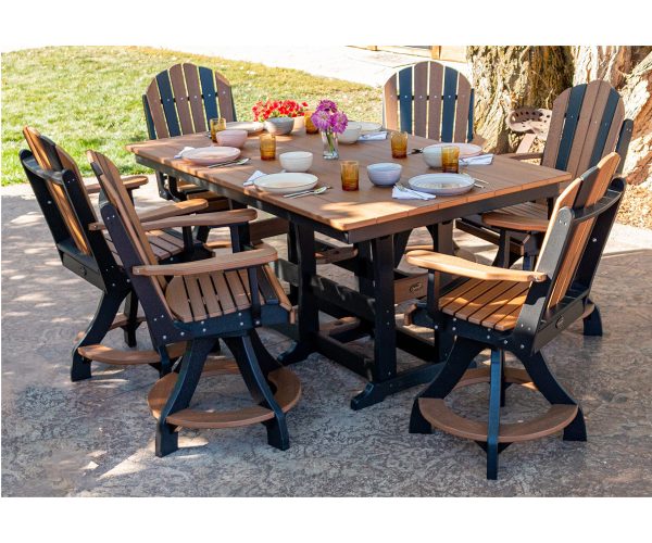Counter Height Dining Table with Swivel Chair