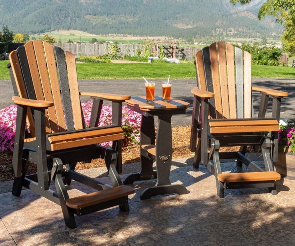 Adirondack Balcony Glider 2' Set with End Table