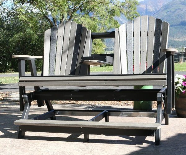 Adirondack Balcony Glider 5' with Center Console