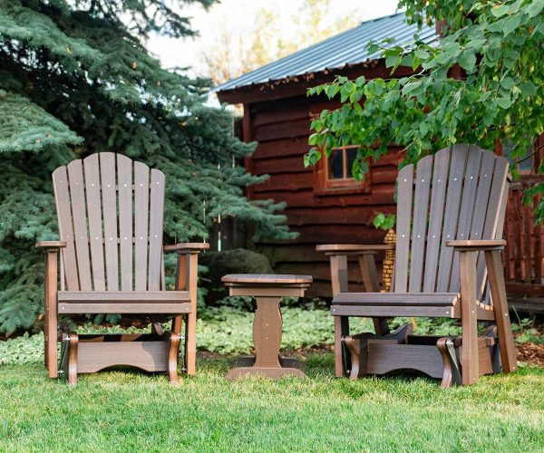 Adirondack Glider 2' Set with End Table